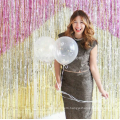 Popular Decoration Customized Size Foil String Curtain with Various Kinds of Color